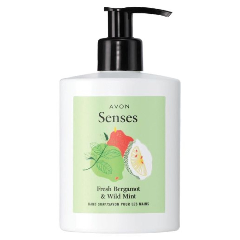 *AVON* Senses Fresh Bergamot & Wild Mint Hand Soap Size 10.1 fl. oz.